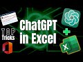 How to Integrate ChatGPT in Excel | MS Excel AI Tutorial Free | Advance Excel Tips and Tricks Hacks