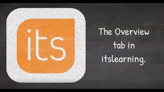 itslearning: The Overview Tab