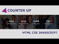 Counter Section Using Html Css Javascript Tutorial Coding Forward