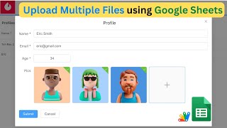Google Sheets | Form with multiple files upload using & Apps Script #form