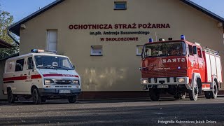 BLISKO 50 LETNI MAGIRUS DEUTZ W PODZIALE - POKAZ WYPOSAŻENIA JEDNOSTKI PSP SKOŁOSZÓW - 437[R]63 GBA