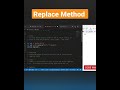 JavaScript replace() Method | JavaScript Tutorial #shorts #javascript #tutorial