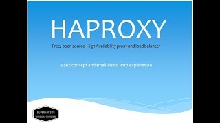 Introduction to HAProxy Load Balancer with demo