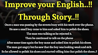 Improve your English Through story#Helping Others Story #Inspiritional story#Motivational story..!!