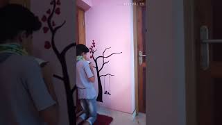 Wall design - love tree - heart - simple painting design