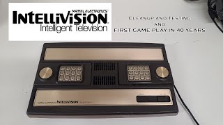 Mattel IntelliVision - Overview, Cleanup, and First Gameplay in 40 years!