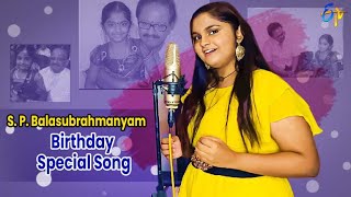 Tribute to S. P. Bala Subrahmanyam | SPB Birth Anniversary Special Song | Pravasthi Aradhya | ETV