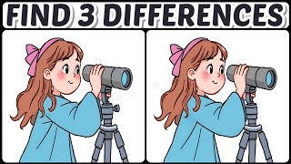 🔍Spot the Difference Brain Game Challenge🧠✨ 【Spot the 3 Differences #77】