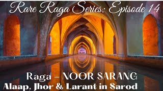 Rare Raaga Series: Episode 14   NOOR SARANG in Sarod #oldisgold #AfternoonRaagas Raaga Noor Sarang