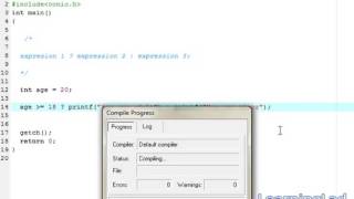 12 C Programming Video Tutorials for Beginners Ternary Operator with Example