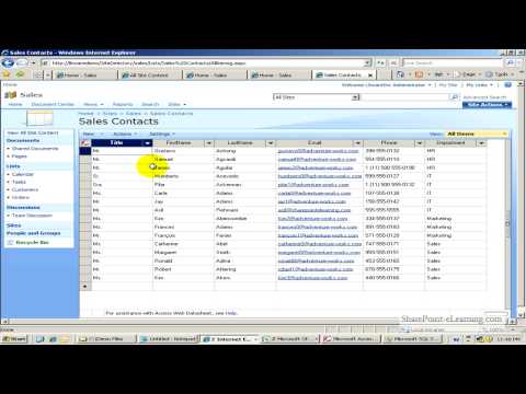 Move an Access 2007 table to a SharePoint List Move an Access 2007 table to a SharePoint List
