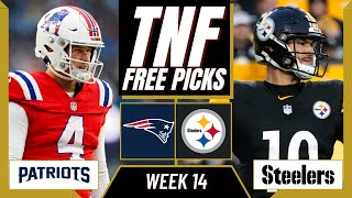 Thursday Night Football Picks (NFL Week 14) PATRIOTS vs. STEELERS | TNF Parlay Picks