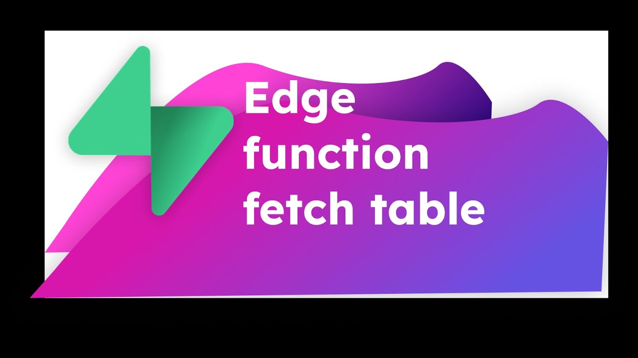 SUPABASE TUTORIAL 2 - Edge Functions Fetch Data From Table Database ...