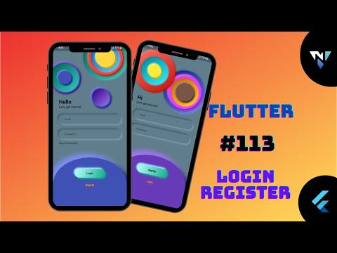 Flutter 113 Welcome Login Signup Page Flutter Ui Speed Code