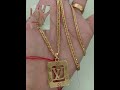 LV PENDANT WITH CHAIN 18K SAUDI GOLD/GOLD INVESTMENT