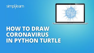 How To Draw Coronavirus In Python Turtle | Python Turtle Graphics for Beginner| #Shorts |Simplilearn