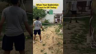 Desi Badminton Jugaad 😅#short #badminton