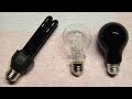 LED vs Incandescent vs Fluorescent Black Light 2018