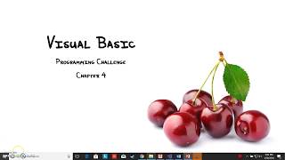 VB Program - Chapter 4