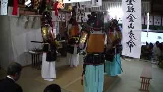 平戸亀岡神社　H25/10/26　平戸大々神楽　第十八番　四弓(しきゅう)