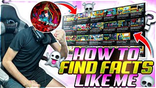 Find Facts Like @FactFire99 ?? || How To Find Free Fire Facts || #firearmy #factfire #totalgaming
