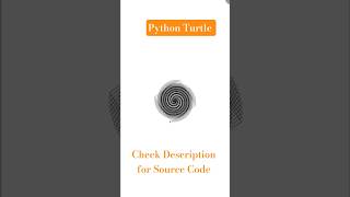 Python Turtle Art - Spiral Square Animation 🌀 #turtlegraphics #coding #python #codeshorts