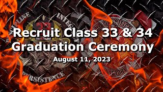 DFRS Recruit Class 33 \u0026 34 Graduation Ceremony (August 11, 2023)