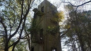 Hidden Abandoned Tower and Bunker in Middle of Woods