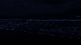 8 Hours of Dark Screen Ocean Sounds for Deep Sleep - Santa Monica Beach