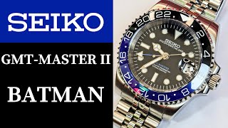 Seiko GMT-Master II Batman NH34 Watch Build!