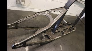 SHEET STEEL CUSTOM BIKE FRAME GETS WELDED