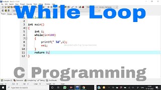 C Language Tutorial :- 6 While loop || Example of while loop #CProgramming