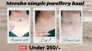 Meesho simple jewellery haul under budget | dailywear jewellery #trending #viral @Bhargaviyellala