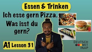 A1- German lesson 31 | Basic German phrases to talk about food and drinks | Essen und Trinken