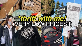 my LAST THRIFT WITH ME of 2020!!! (BEST goodwill in LA!) + thrift store TRY ON HAUL!