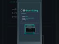 CSS box sizing: border box and content box