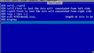 Qbasic Progam about MID String Function