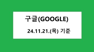 구글, GOOGLE STOCK, 차트 분석, 주식 주가 전망. 2024.11.22. 촬영