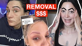 You won't believe these Eyebrow Tattoos Gone Wrong!!