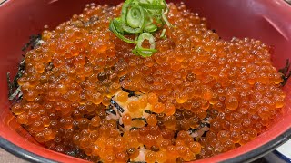 すき家で一番大きい「いくら丼」を実食、いくら3倍のメガ盛りサイズ！