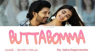 Buttabomma Song Telugu and English Lyrics | Ala Vaikuthapurramuloo Songs | Allu Arjun, Pooja Hegde