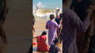 তুলকালাম ঢেউ দীঘার সৈকতে 🤯🤯🤯🤯 #dighabeach #trending #viral #youtubeshorts #digha