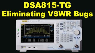 RIGOL DSA815-TG COMBO exposes SWR of 70cm 'rogue' antenna... eliminates VSWR bugs in real time