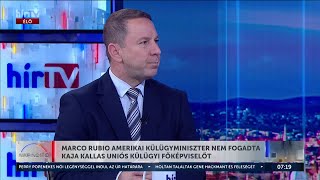 Marco Rubio amerikai külügyminiszter nem fogadta Kaja Kallas uniós külügyi főképviselőt - HÍR TV