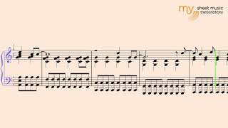 Hurt (Johnny Cash) - Piano sheet music transcription