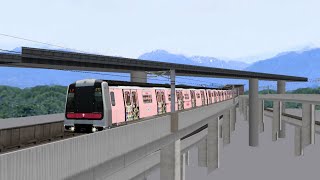 【openBVE 夏日炎炎拍openBVE片】荃灣綫 M train A195/A222 上環的至灣仔 （異綫車行港島綫/附Photo）