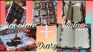 vintage diary + chocolate diary🖌❤❤❤❤