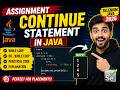 198. Assignment - Solve a program using continue statement in Java (Selenium Java 2026)