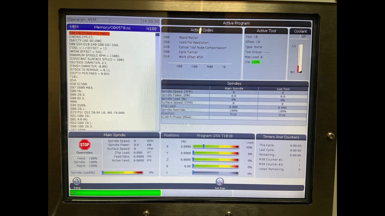Haas Cnc Lathe Programming Examples Haas M98 Subprogram Call With