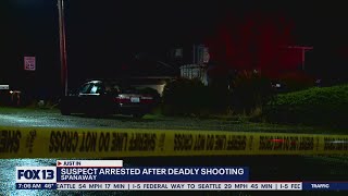 Suspect arrested after deadly Spanaway shooting